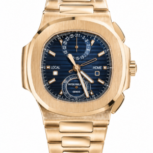 Patek Philippe Nautilus 5990/1R Travel Time Chronograph 2022 Blue Dial