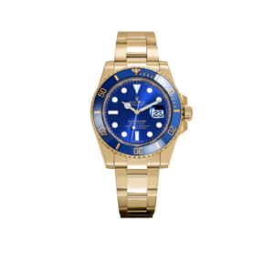 Rolex Submariner 41mm Yellow Gold Blue Dial Bezel Mens Watch 126618