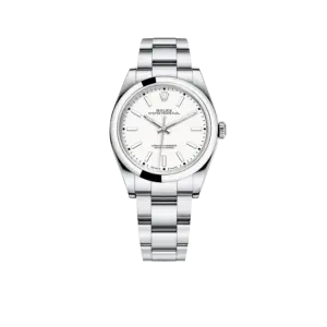 Rolex Oyster Perpetual 39mm Stainless Steel WhiteDial Men Watch 114300-0004 New 2025