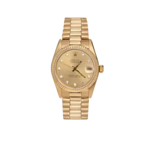 Presidential Rolex Datejust 68278 Fluted Bezel Watch 31mm Diamond Dial