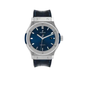 Hublot Classic Fusion Titanium 42mm Blue Dial Mens Watch 542.NX.7170.LR