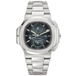 Patek Philippe Nautilus Travel Time Chronograph Blue-Black Dial Steel Men's Watch 5990/1A-011