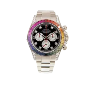 Rolex Daytona 116599RBOW 'Rainbow' White Gold Black Diamond Dial Sapphire Bezel