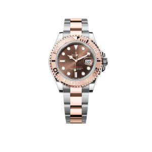 Rolex Yachtmaster 40 Rose Gold Steel Brown Dial Mens Watch 116621