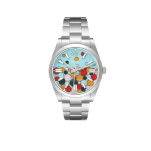 Rolex Oyster Perpetual 41mm Celebration Dial Steel Mens Watch 124300