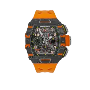 Richard Mille RM 11-03 McLaren Carbon TPT, Skeleton Dial, Orange Strap, 50 mm