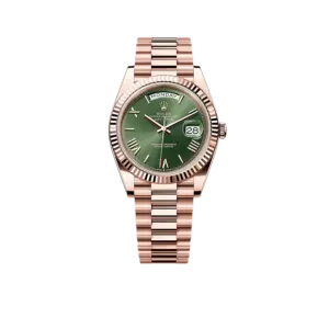 Rolex Day-Date Oyster Everose gold 40mm Green Olive 228235
