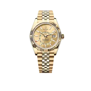 Rolex Sky-Dweller 42mm Oyster Yellow Gold 336938 Champagne-colour