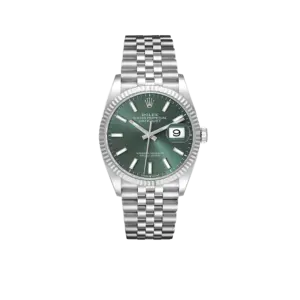 Rolex Datejust 36mm Stainless Steel Mint Green Dial Jubilee 126234