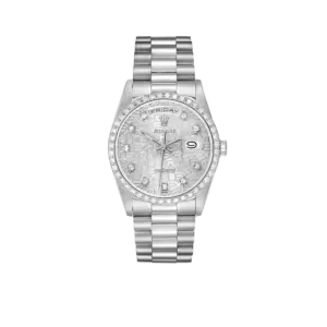 Rolex President Day-Date 36mm White Gold Diamond Mens Watch 18349