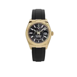 Rolex Sky-Dweller 42mm Yellow Gold Bright Black Dial 336238