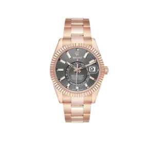 Rolex Sky-Dweller 42mm Rose Gold Slate Dial Mens Watch 326935
