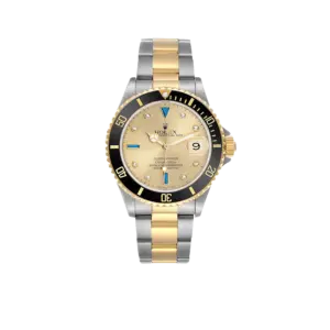 Rolex Submariner Steel Yellow Gold 40mmDiamond Serti Mens Watch 16613