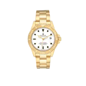 Rolex Yachtmaster 40mm Yellow Gold White Dial Mens Watch 16628