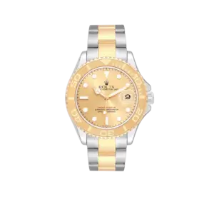 Rolex Yachtmaster 40mm Steel Yellow Gold Champagne Dial Mens Watch 16623
