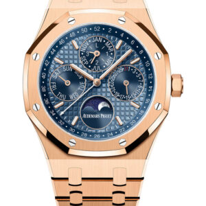 Audemars Piguet Royal Oak Perpetual Calendar watch features a 41mm 18-karat rose gold case - Premium Version